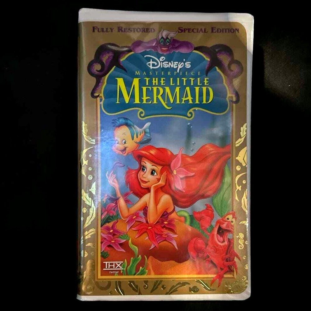 Disney‎ The Little Mermaid VHS Masterpiece Special Edition Fully Restored THX G